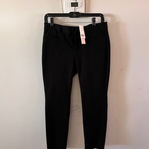 Banana Republic Slim Sloan Black Trousers petite 4p